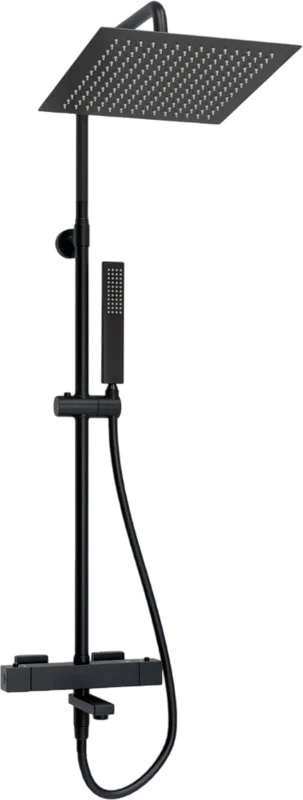 Душевая стойка Wasserkraft Abens 2000 A299.162.218.BM Thermo, с термостатом, черная Sancos — официальный сайт