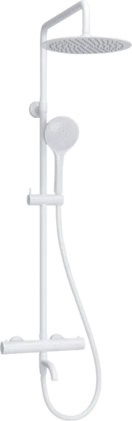 Душевая стойка Wasserkraft Mindel 8500 A188.257.155.WM Thermo, с термостатом, белая Sancos — Оригинал