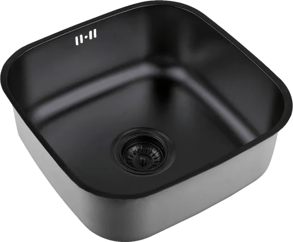 Мойка кухонная Zorg Inox PVD SZR 4040 GRAFIT графит Sancos — Оригинал