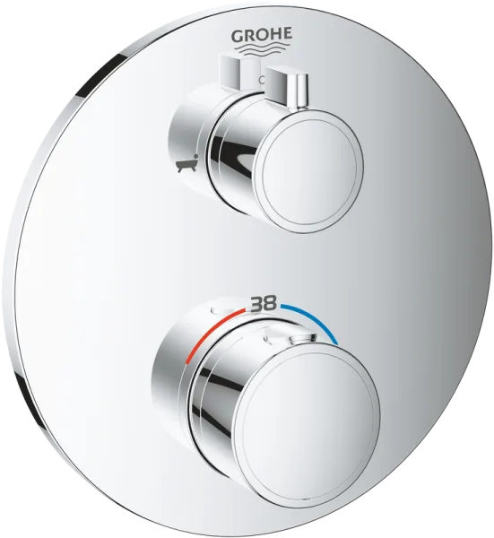 Термостатический смеситель встраиваемый Grohe Grohtherm 24077000 для ванны с душем Sancos — Оригинал