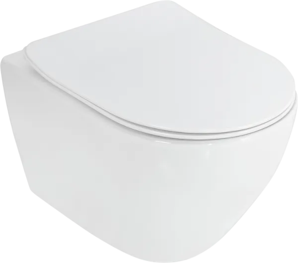 Унитаз подвесной Cezares Stylus CZR-513-TH-R безободковый, сиденье CZR-2316-SC с микролифтом Sancos — Оригинал