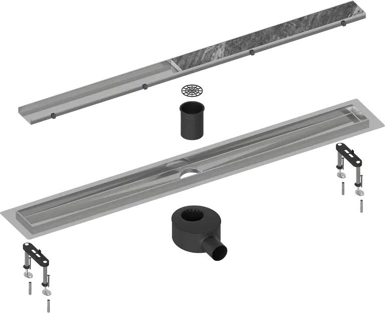 Душевой трап (лоток) Timo Drain Systems DS230206/01 600 двусторонняя панель plate под плитку, сатин Sancos — официальный сайт