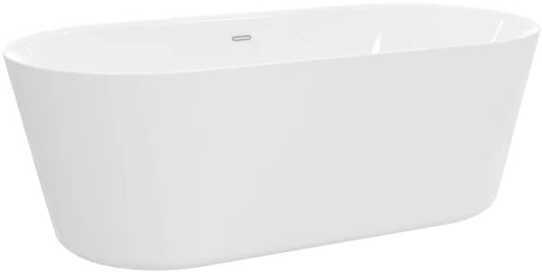 Акриловая ванна BelBagno BB306-1775 180x80 см, отдельностоящая, белая, овальная, с каркасом Sancos — Оригинал