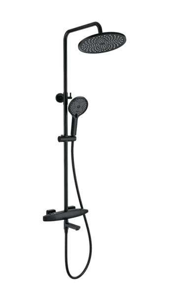 Душевая стойка Wonzon & Woghand NEO WW-B3035-A2-MB, матовая черная Sancos — Оригинал