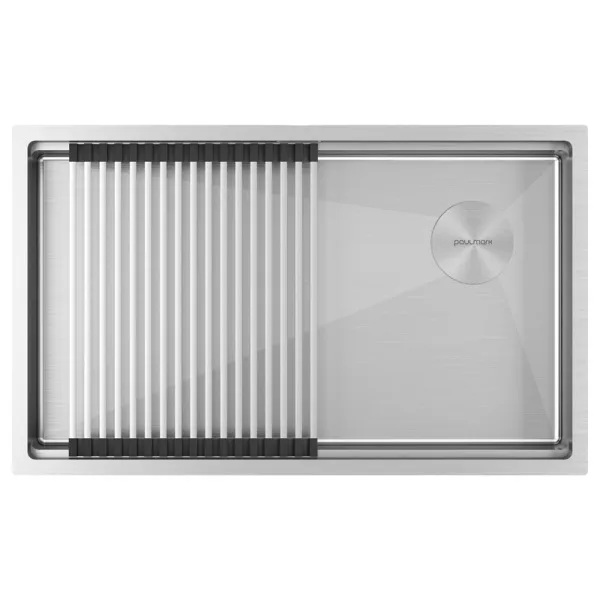 Мойка кухонная Paulmark Next-Pro 74 UNI PM707445-BS брашированная нержавеющая сталь Sancos — Оригинал