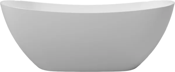 Ванна из искусственного камня WHITECROSS Onyx C 160x75 см, отдельностоящая, белая, овальная, с донны Sancos — Оригинал