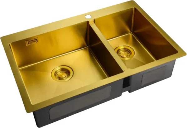 Мойка кухонная Zorg Light ZL R 780-2-510-L BRONZE Sancos — Оригинал
