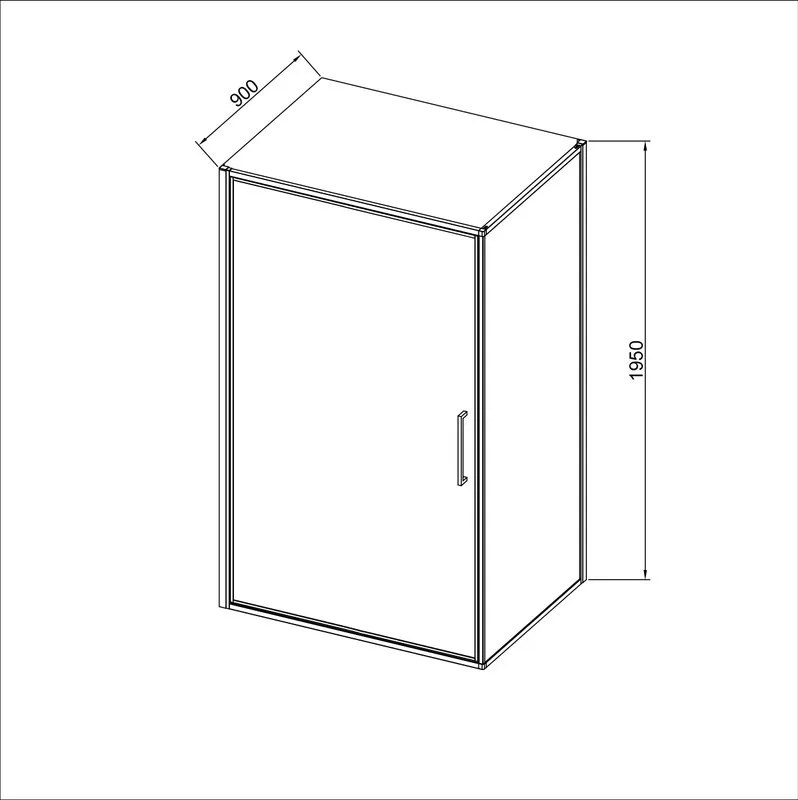 Душевой уголок Vincea Slim VSR-4SLP9090CLB 90х90 см, профиль матовый черный, стекло прозрачное Sancos — официальный сайт