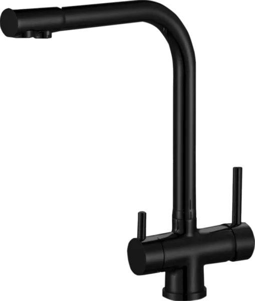 Смеситель для кухни Zorg Sanitary ZR 348 YF BLACK Sancos — Оригинал
