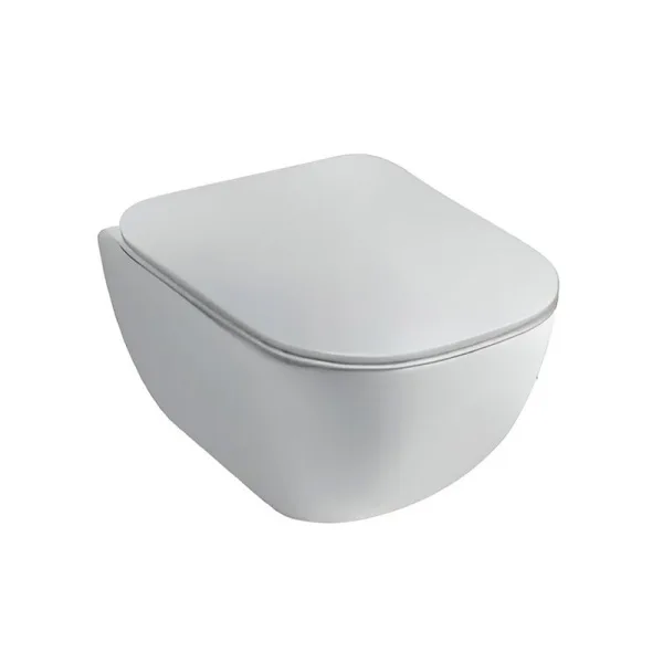 Унитаз подвесной Plumberia Selection Ixo ceramica KIT XO5000BL Slim безободковый, с микролифтом, гля Sancos — Оригинал