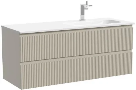 Тумба под раковину Sancos Snob R 120 подвесная Beige soft (капучино), SNR120RCE Sancos — Оригинал