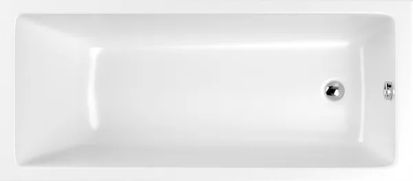 Акриловая ванна WHITECROSS Wave Slim 170x70 см, встраиваемая, белая Sancos — Оригинал