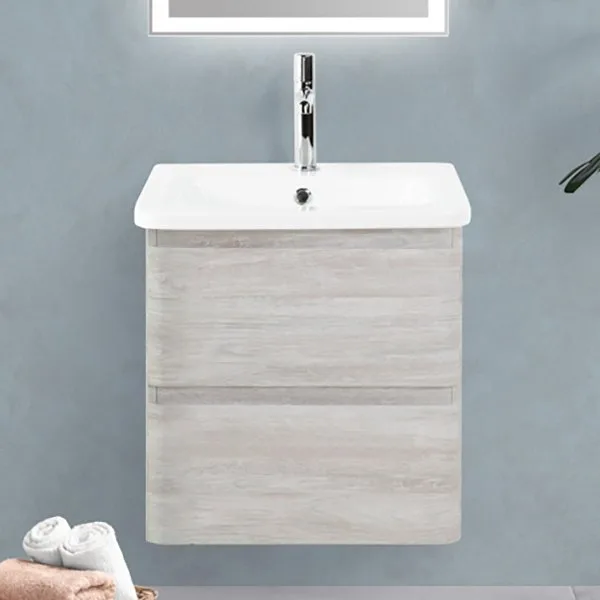 Тумба под раковину без столешницы BelBagno Albano-Cer 50 подвесная, rovere vintage bianco Sancos — Оригинал