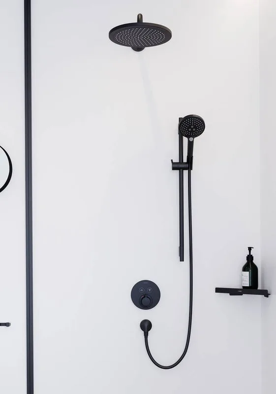 Верхний душ Hansgrohe Croma 280 1jet 26220670 матовый черный Sancos — официальный сайт