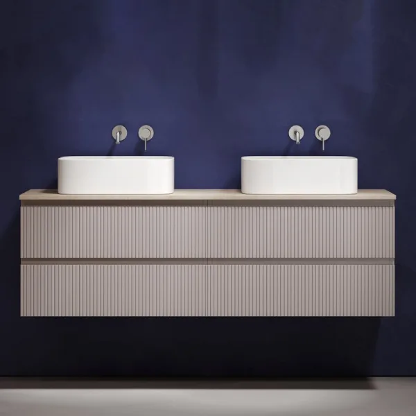 Тумба с раковиной Sancos Snob T 160 doha soft, столешница бежевая TT160A2, раковина CN6052 Sancos — Оригинал