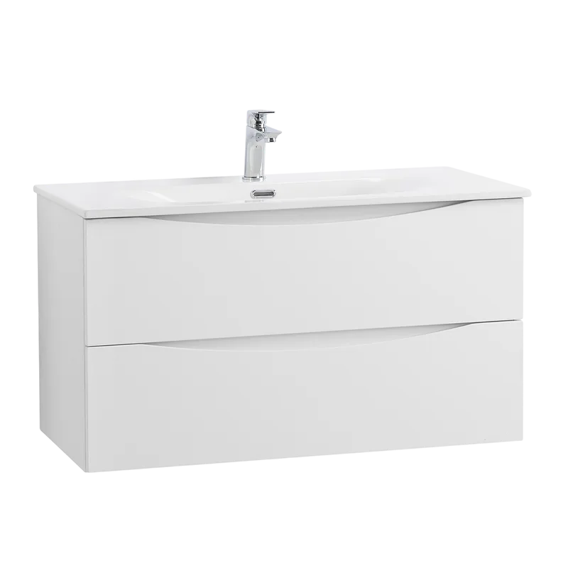 Тумба под раковину без столешницы BelBagno Marino-cer-n 100 подвесная, bianco lucido Sancos — официальный сайт