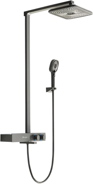 Душевая стойка Vincea Inspire VSFS-3I13TGM, с термостатом, вороненая сталь Sancos — Оригинал