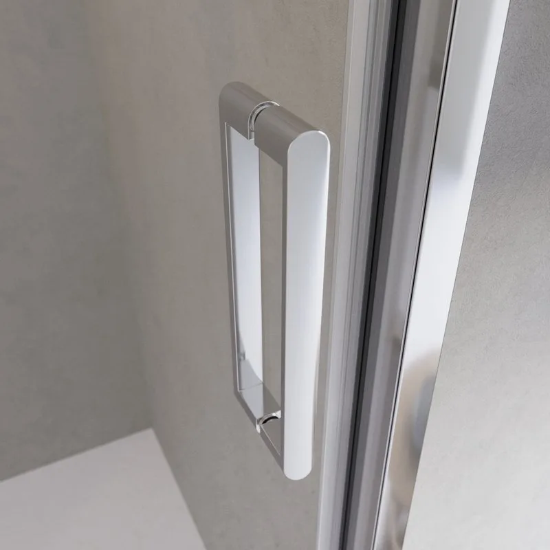 Душевая дверь в нишу BelBagno Luce BF-1-130-C-Cr профиль хром, стекло прозрачное Sancos — официальный сайт