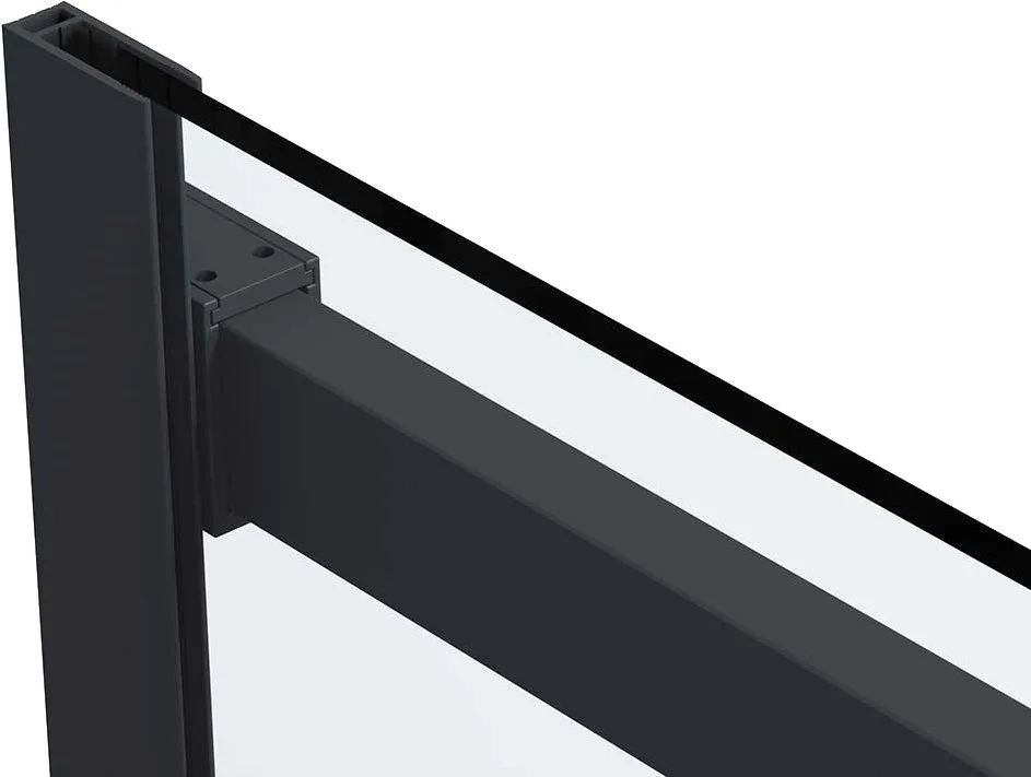 Душевая дверь в нишу Vincea Como Soft VDS-1CS110CLB 110 см профиль черный Sancos — официальный сайт
