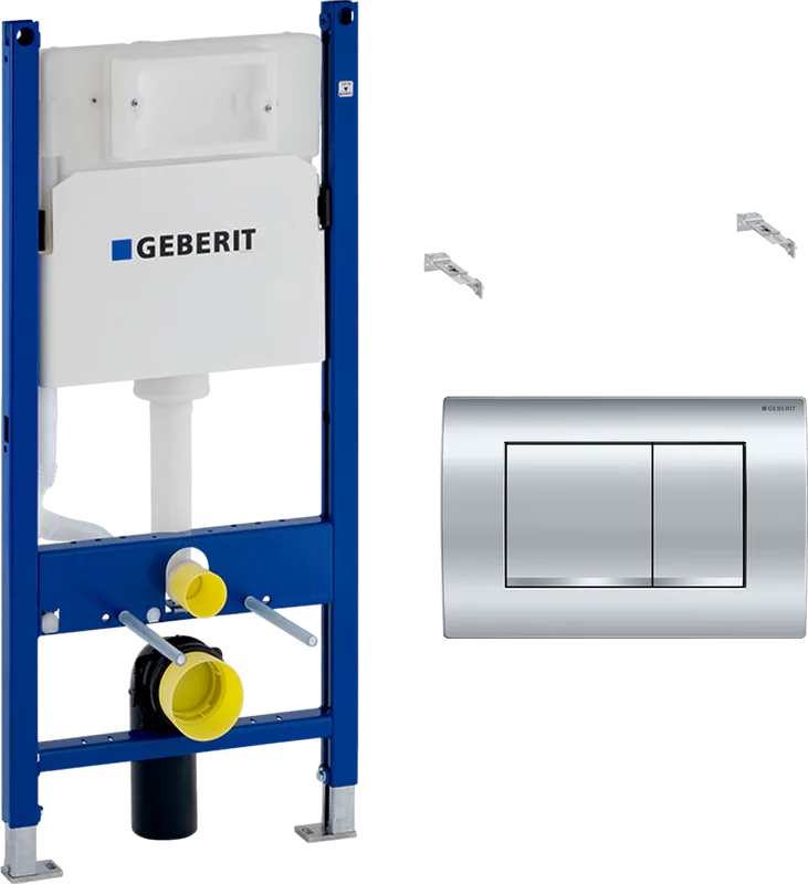 Система инсталляции для унитазов Geberit Duofix Delta 458.163.21.1, с кнопкой смыва, хром Sancos — официальный сайт