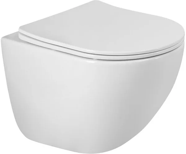 Унитаз подвесной BelBagno Amanda BB051CH-TOR-FC BB051SC с микролифтом, безободковый, белый Sancos — Оригинал