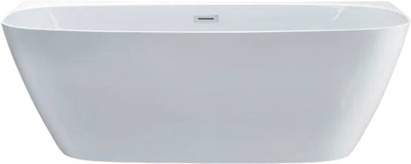 Акриловая ванна Esbano San Marino 170x80 см, отдельностоящая, белая, овальная, со сливом-переливом Sancos — Оригинал
