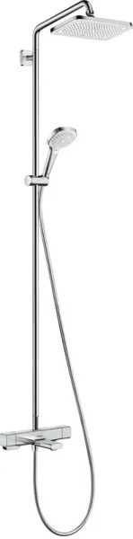 Душевая стойка Hansgrohe Croma 27687000, для ванны с душем, с термостатом Sancos — Оригинал