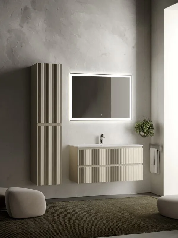 Тумба под раковину Sancos Snob R 100 подвесная Beige soft (капучино), SNR100CE Sancos — официальный сайт