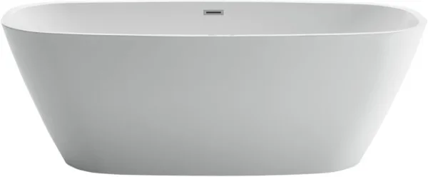 Акриловая ванна BelBagno BB72-1500 150x75 см, отдельностоящая, белая, овальная, с каркасом Sancos — Оригинал