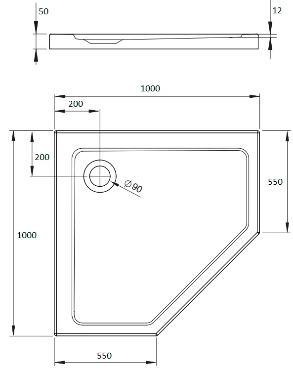 Поддон для душа Radaway Doros PT 100x100 Sancos — официальный сайт
