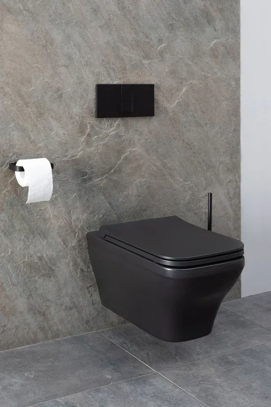 Чаша для унитаза подвесного Allen Brau Infinity 4.21011.31 безободковый, матовый черный Sancos — официальный сайт