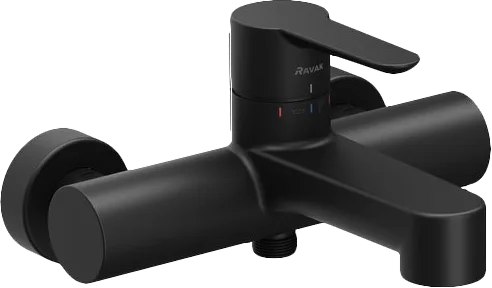 Смеситель для ванны с душем Ravak Puri X070185, черный матовый Sancos — Оригинал