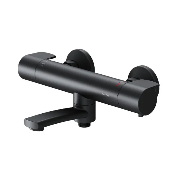 Термостатический смеситель AM.PM X-Joy F85A50022, для ванны с душем, черный Sancos — Оригинал