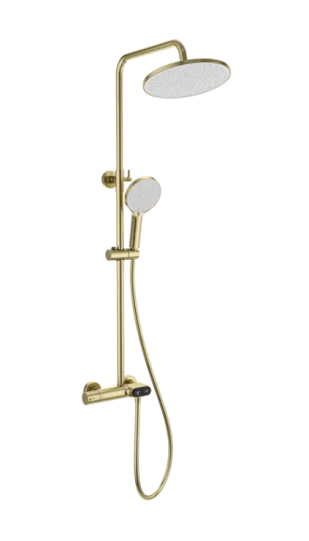 Душевая стойка Wonzon & Woghand MUSE Corno WW-B2091-A-BG, брашированное золото Sancos — Оригинал