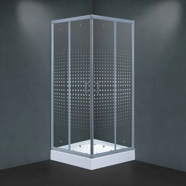 Душевой уголок Timo Viva Lux TL-9002 Romb Glass с поддоном Sancos — Оригинал