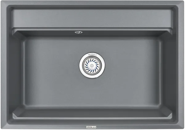 Мойка кухонная Granula Kitchen Space 7301, алюминиум Sancos — Оригинал