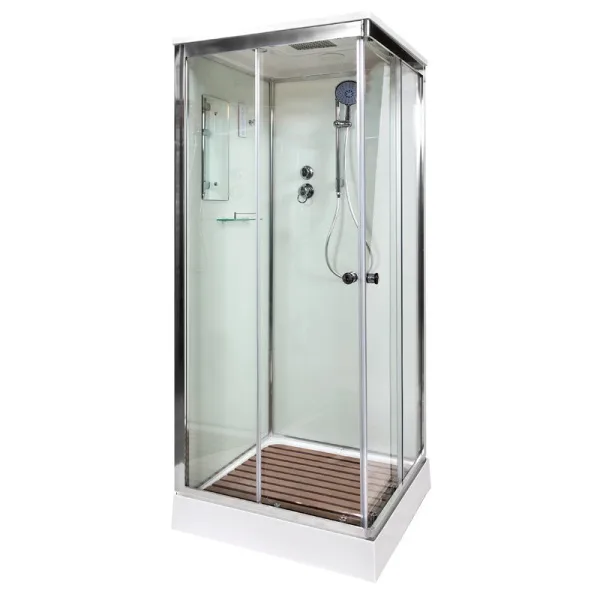 Душевая кабина DTO K409S 90х90, с электрикой, профиль хром, стекло прозрачное Sancos — Оригинал
