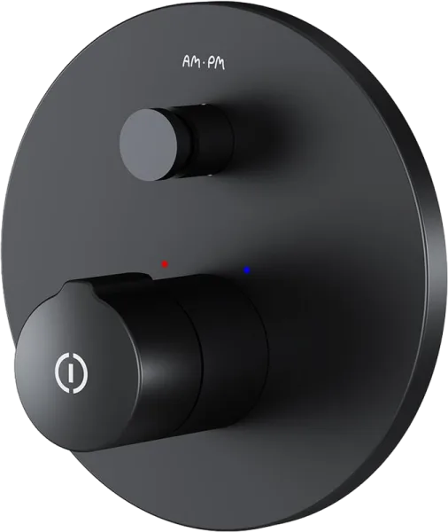 Встраиваемый смеситель AM.PM X-Joy F85A45722 черный, С ВНУТРЕННЕЙ ЧАСТЬЮ Sancos — Оригинал