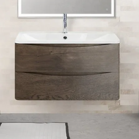 Тумба под раковину без столешницы BelBagno Acqua 100 подвесная, robere nature grigio Sancos — Оригинал