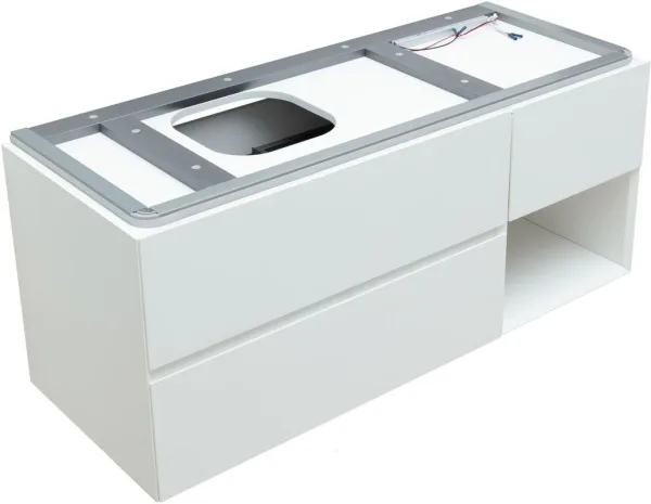 Тумба под раковину без столешницы Allen Brau Infinity 120 L подвесная, белый матовый Sancos — Оригинал