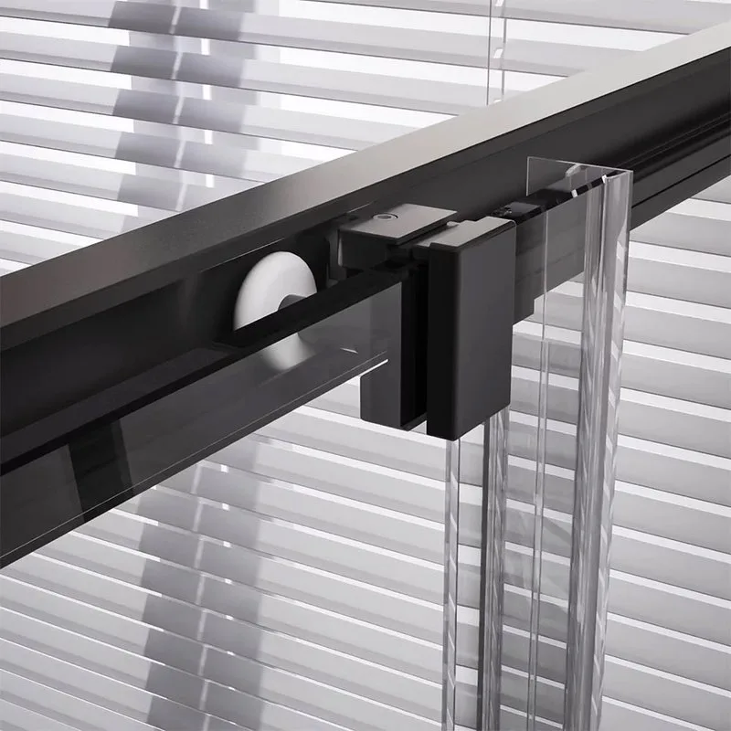 Душевой уголок Veconi Premium Trento PTC-20B 110x80, профиль черный матовый, стекло прозрачное Sancos — официальный сайт