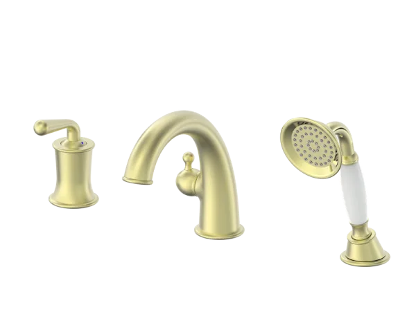 Смеситель на борт ванны Wonzon & Woghand WW-88659008-BG, брашированное золото Sancos — Оригинал