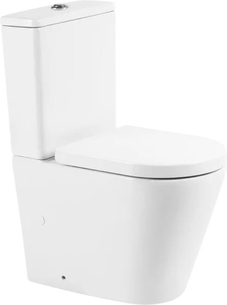 Унитаз-компакт напольный BelBagno Flay-r BB2149CPR BB105SC с микролифтом, безободковый, белый Sancos — Оригинал