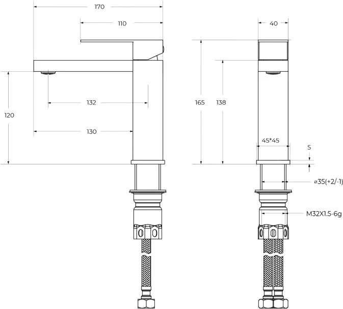 Смеситель Cezares Slider SLIDER-LS-GM оружейная сталь Sancos — официальный сайт