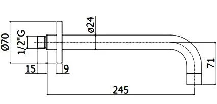 Излив Paffoni Light ZBOC141CR для ванны, хром Sancos — официальный сайт