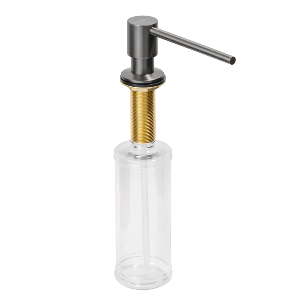 Дозатор для кухонной мойки AltroBagno Flusso 080503GM оружейная сталь Sancos — Оригинал