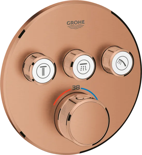Термостатический смеситель встраиваемый Grohe Grohtherm SmartControl 29121DL0 для душа, теплый закат Sancos — Оригинал