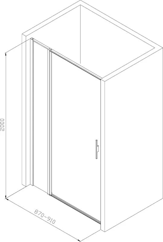 Душевая дверь в нишу Allen Brau Priority 3.31002.BA 90 Sancos — официальный сайт
