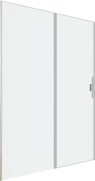 Душевая дверь в нишу Allen Brau Priority 3.31035.BA 140 см, профиль серебро браш, стекло прозрачное  Sancos — Оригинал