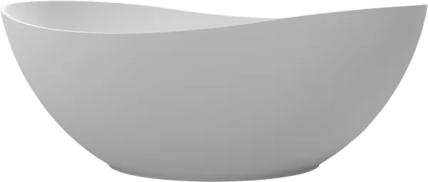 Ванна из искусственного камня WHITECROSS Ruby 170x75 см, отдельностоящая, матовая белая, овальная, с Sancos — Оригинал